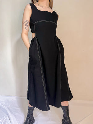 SKYLER MIDI DRESS IN BLACK