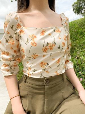 LEAH FLORAL TOP