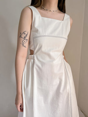 SKYLER MIDI DRESS IN WHITE