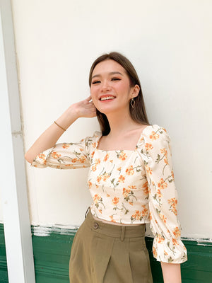 LEAH FLORAL TOP