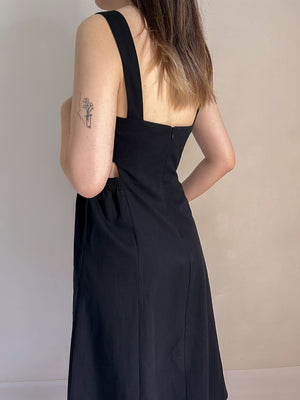 SKYLER MIDI DRESS IN BLACK