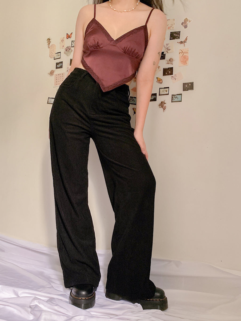 EDEN CORDUROY PANTS IN BLACK