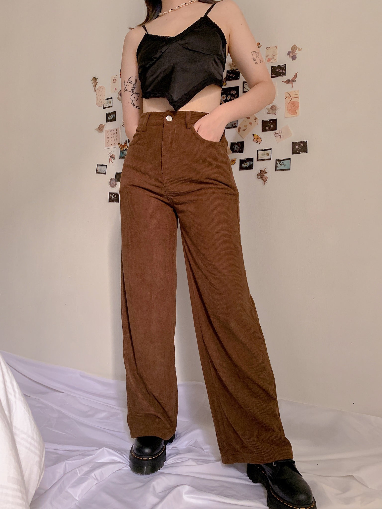 EDEN CORDUROY PANTS IN BROWN