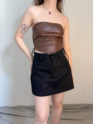 SAMMY TUBE TOP IN BROWN