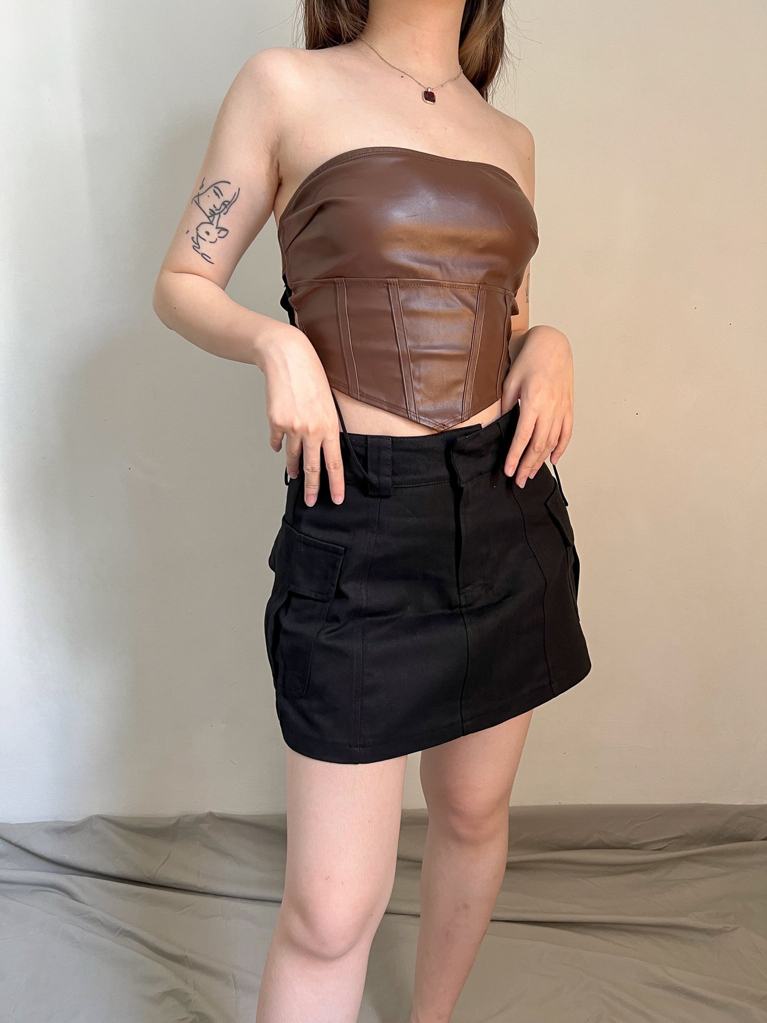 SAMMY TUBE TOP IN BROWN