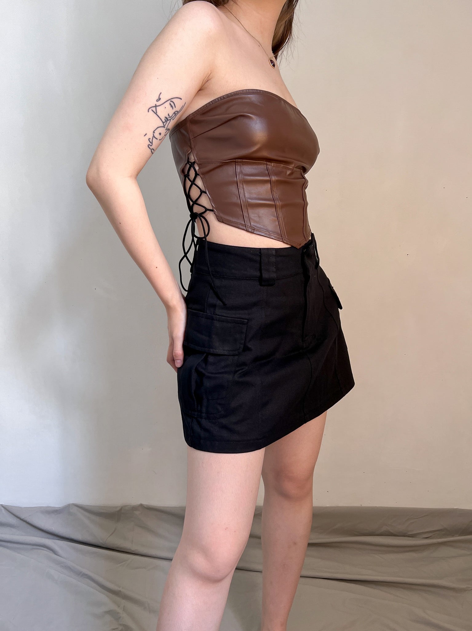 SAMMY TUBE TOP IN BROWN