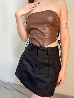 SAMMY TUBE TOP IN BROWN