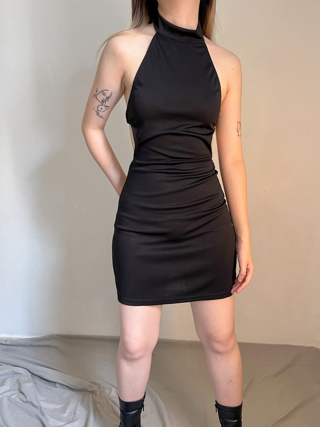 PHOEBE HALTER DRESS