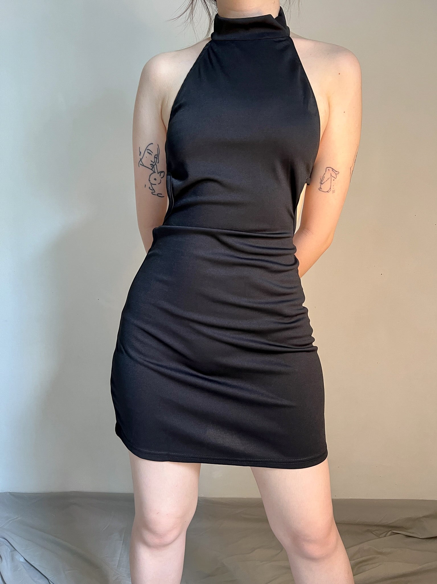 PHOEBE HALTER DRESS