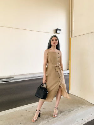 LAST RITE MIDI DRESS IN SANDSTORM